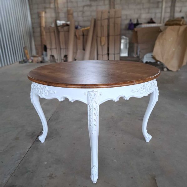 4 Legs Round French Dinning Table